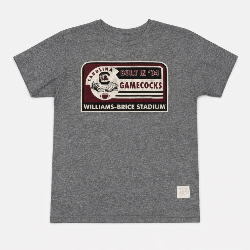Retro Brand USC Gamecocks Built in ’34 Gray T-Shirt Medium